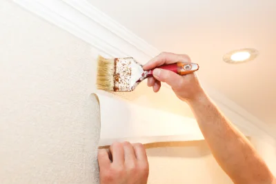 Pose de papier peint à Pulney — revêtements muraux et toiles de verre